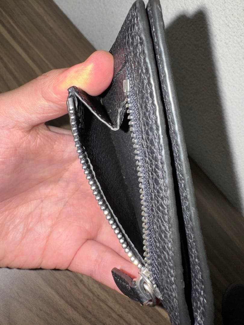 BONAVENTURAボナベンチュラ 黒レザー マネークリップ　小銭