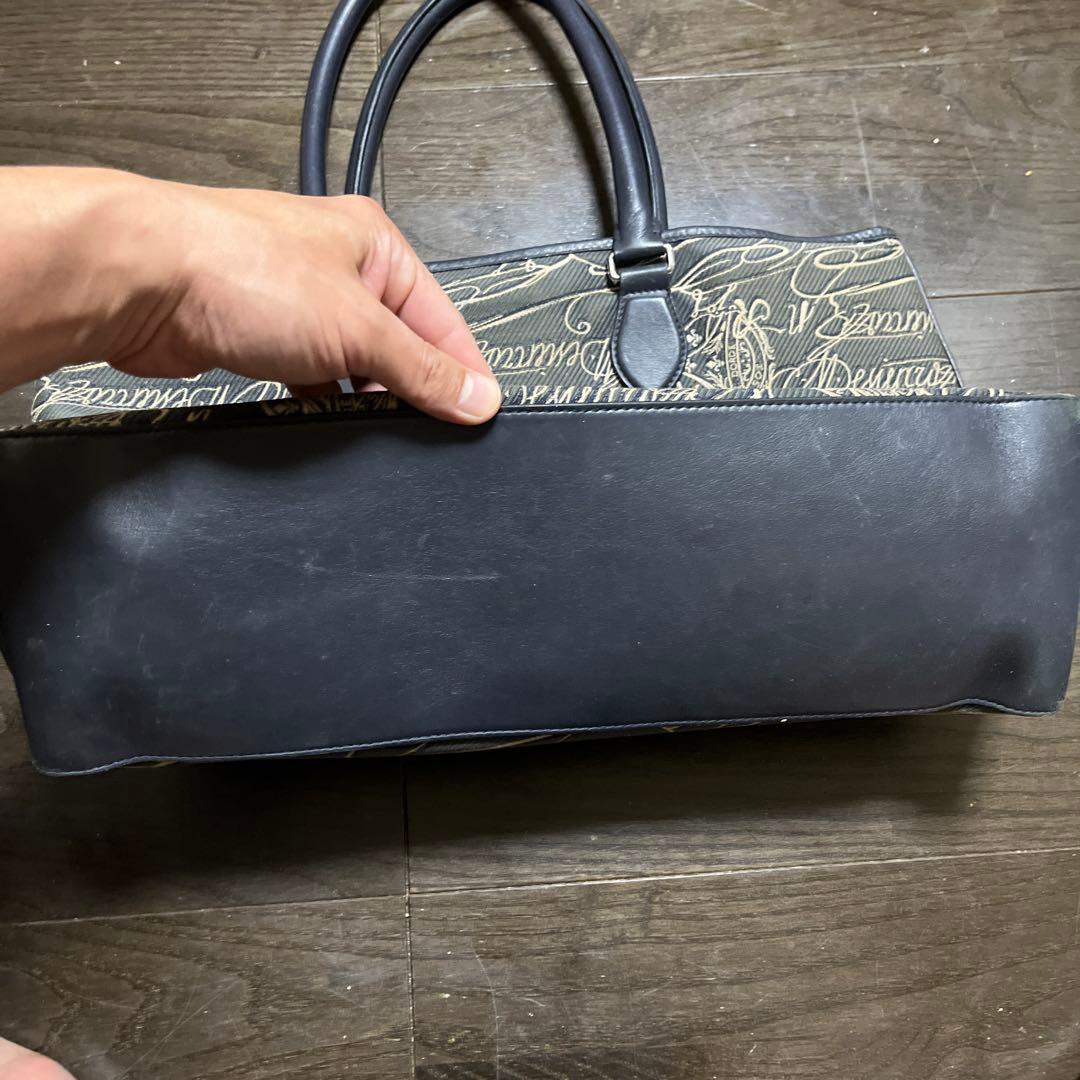 【ベルルッティ】トゥジュール スクリット アラベスク キャンバス　ランド