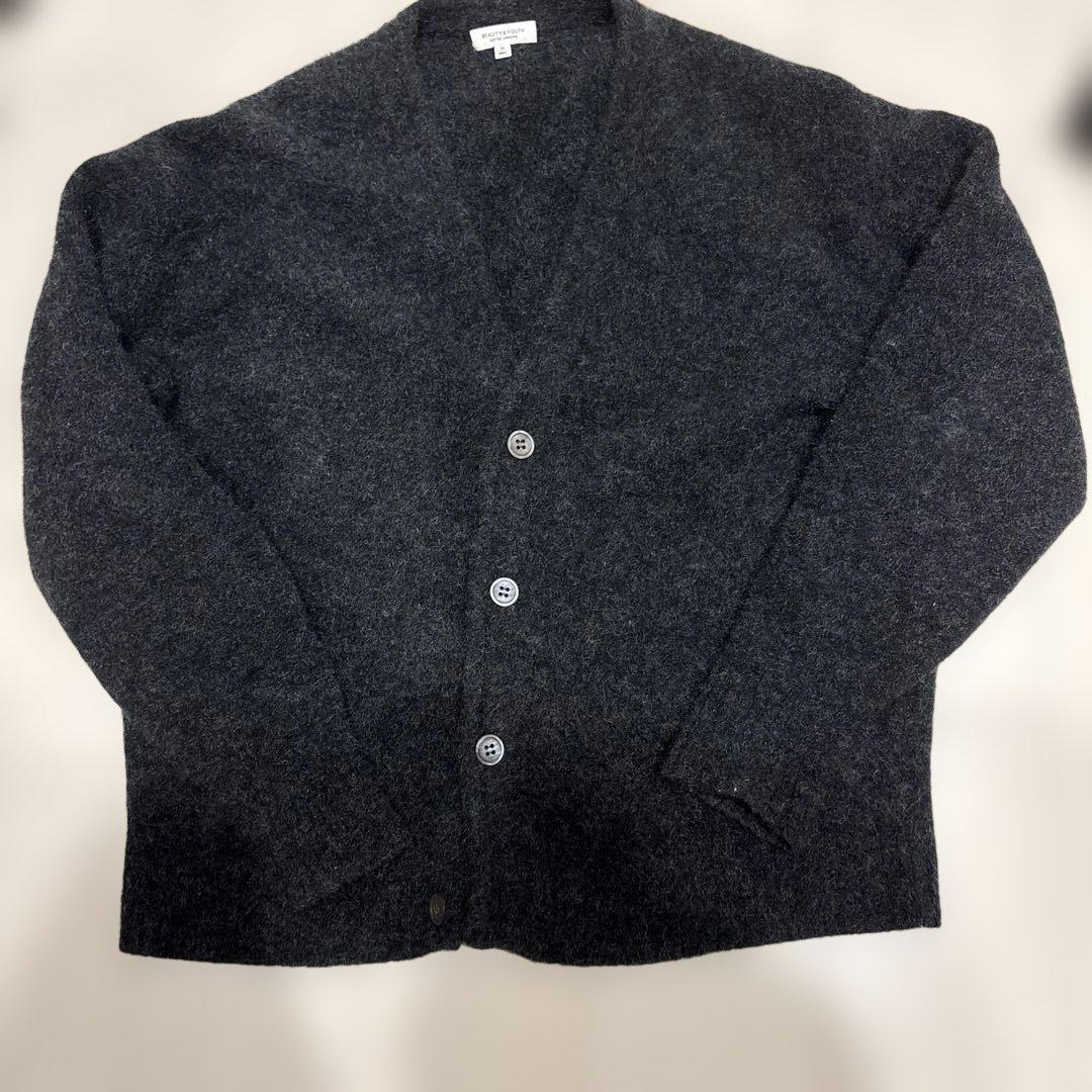 モヘアカーディガン　ブラック