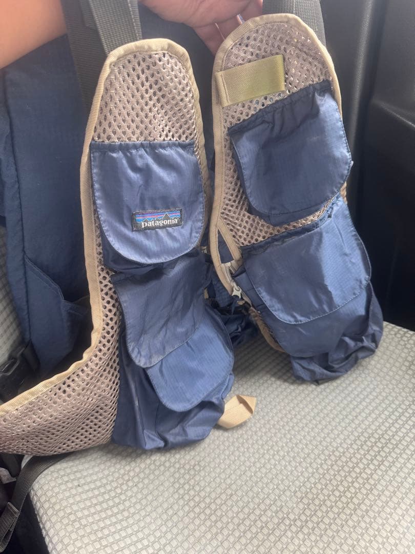 Patagonia ネイビー フィッシングベスト　2way 希少　アメリカ製