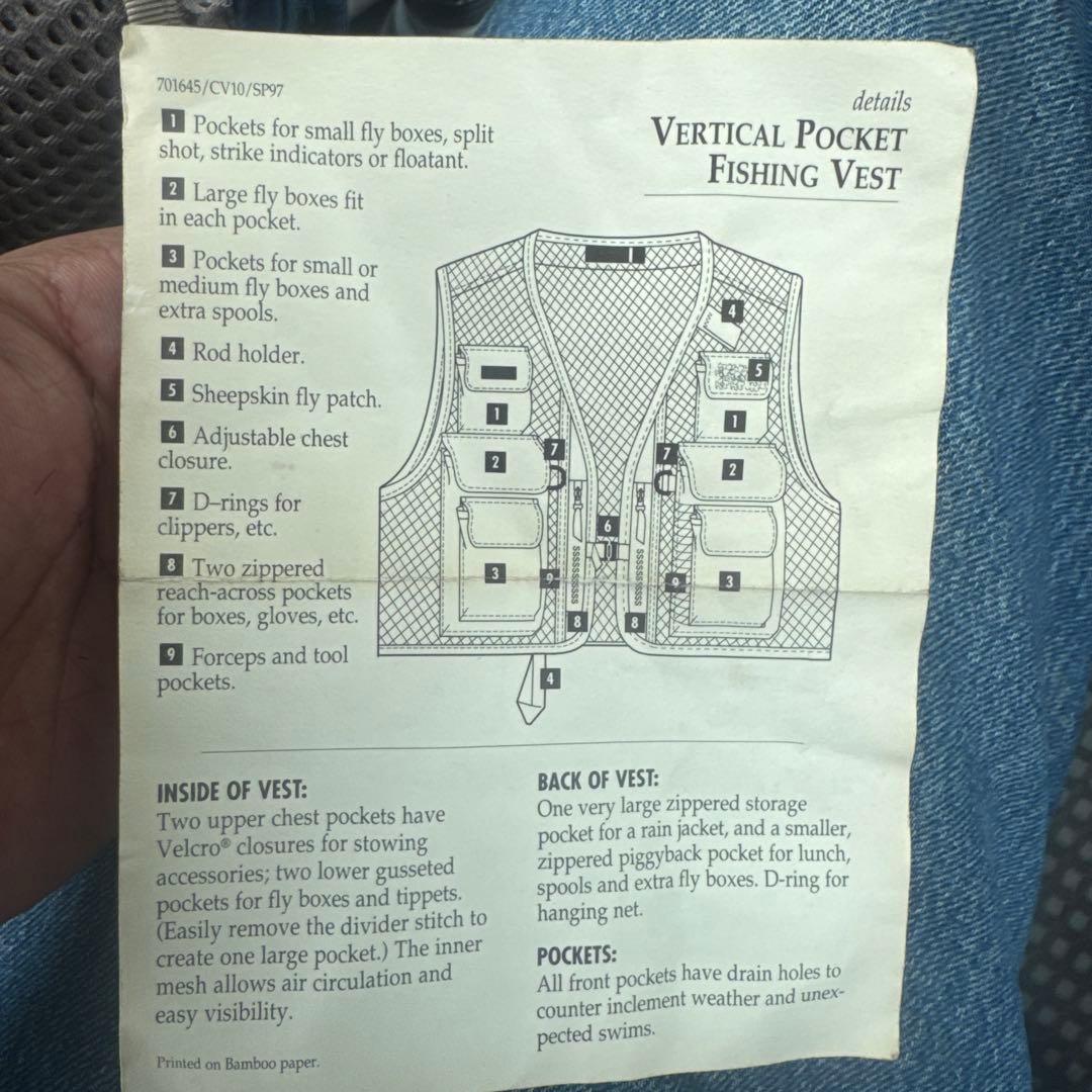 Patagonia ネイビー フィッシングベスト　2way 希少　アメリカ製