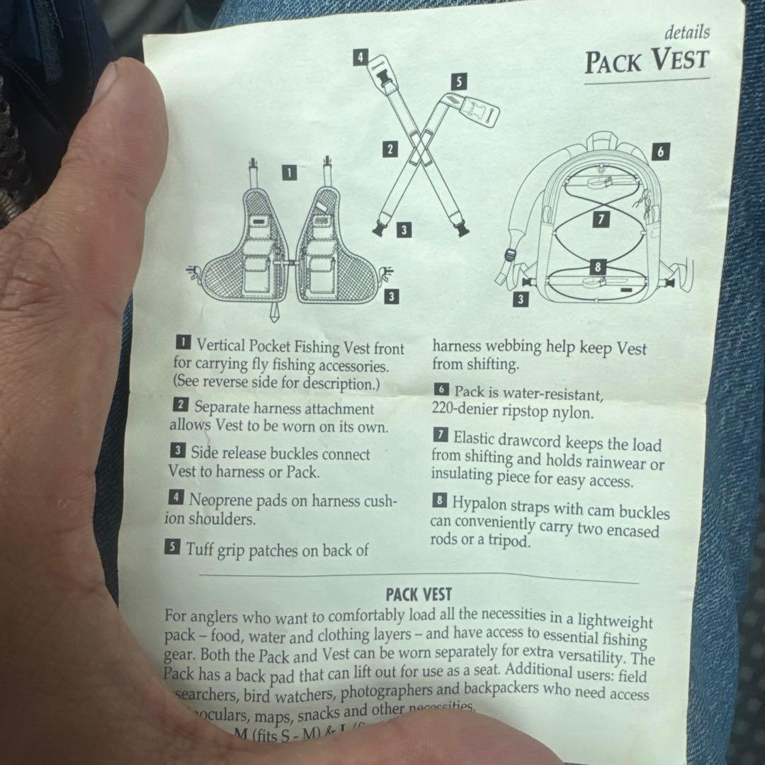 Patagonia ネイビー フィッシングベスト　2way 希少　アメリカ製