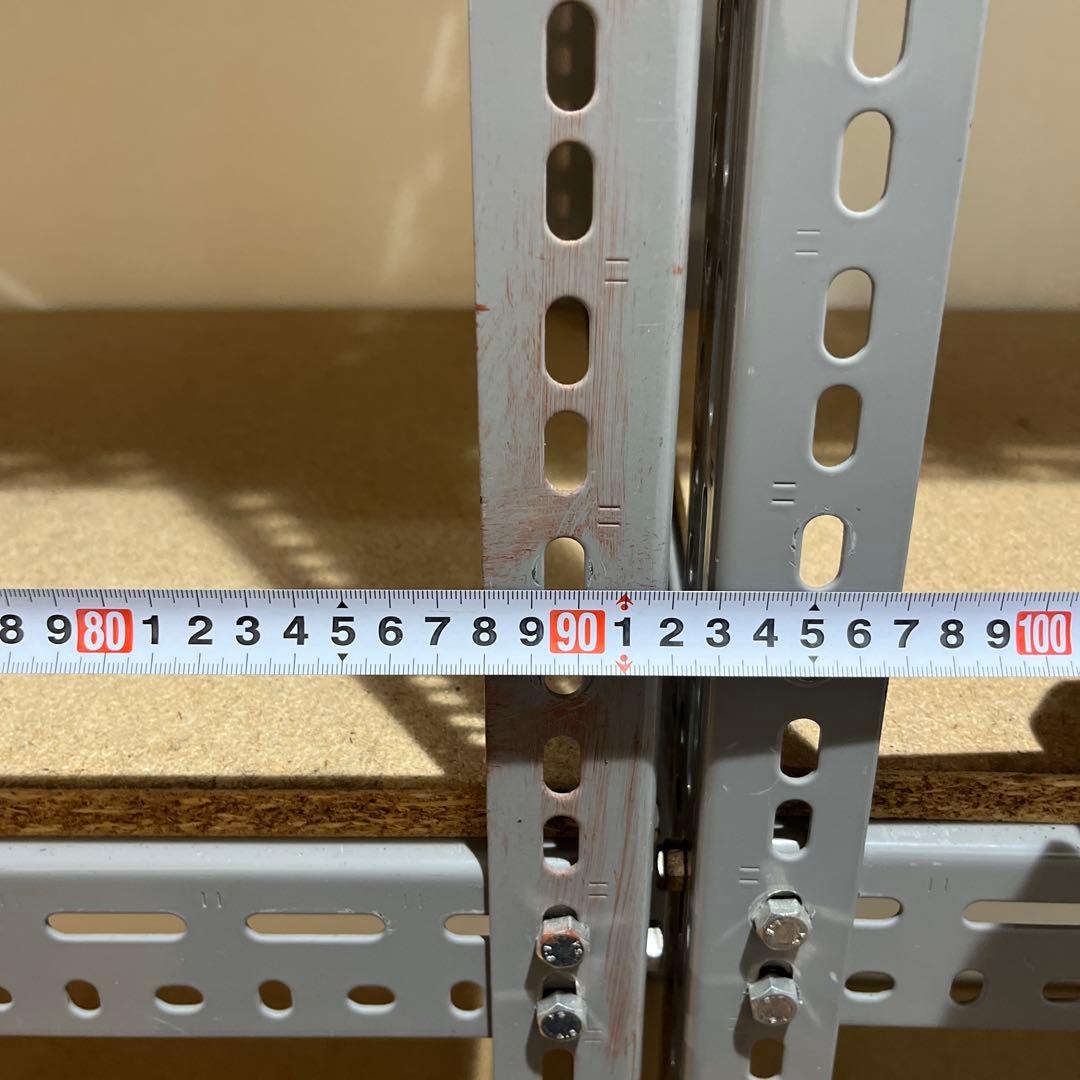 年内処分　直接引取　業務用スチールラック ビンテージ加工 2台セット