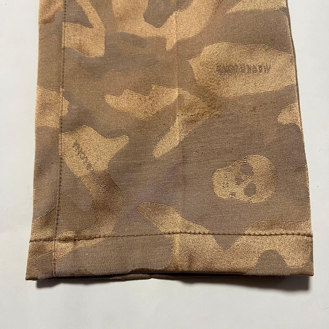 美品 定番 人気 MARK&LONA ロゴ カモフラ ロングパンツ M ブラウン