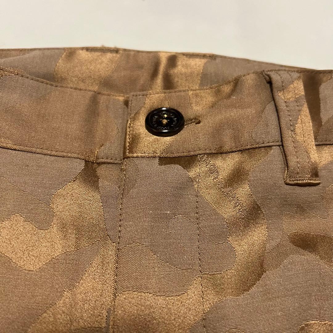 美品 定番 人気 MARK&LONA ロゴ カモフラ ロングパンツ M ブラウン