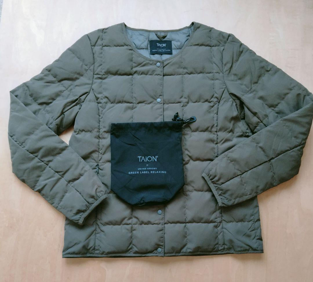 green label relaxing別注TAION　モカ　ダウンジャケット