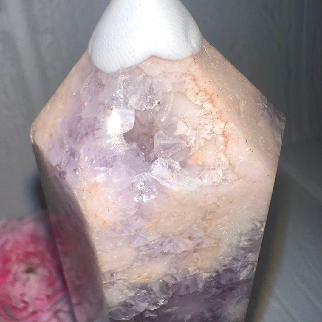 ⑤ピンクアメジスト♥️フラワーアゲート♥️タワー♥️桜瑪瑙♥️花瑪瑙♥️チェリーブロッサム