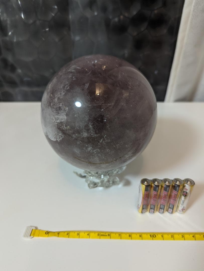 【1点モノ★】【大玉】アメジスト 天然石 丸玉 球体 スフィア