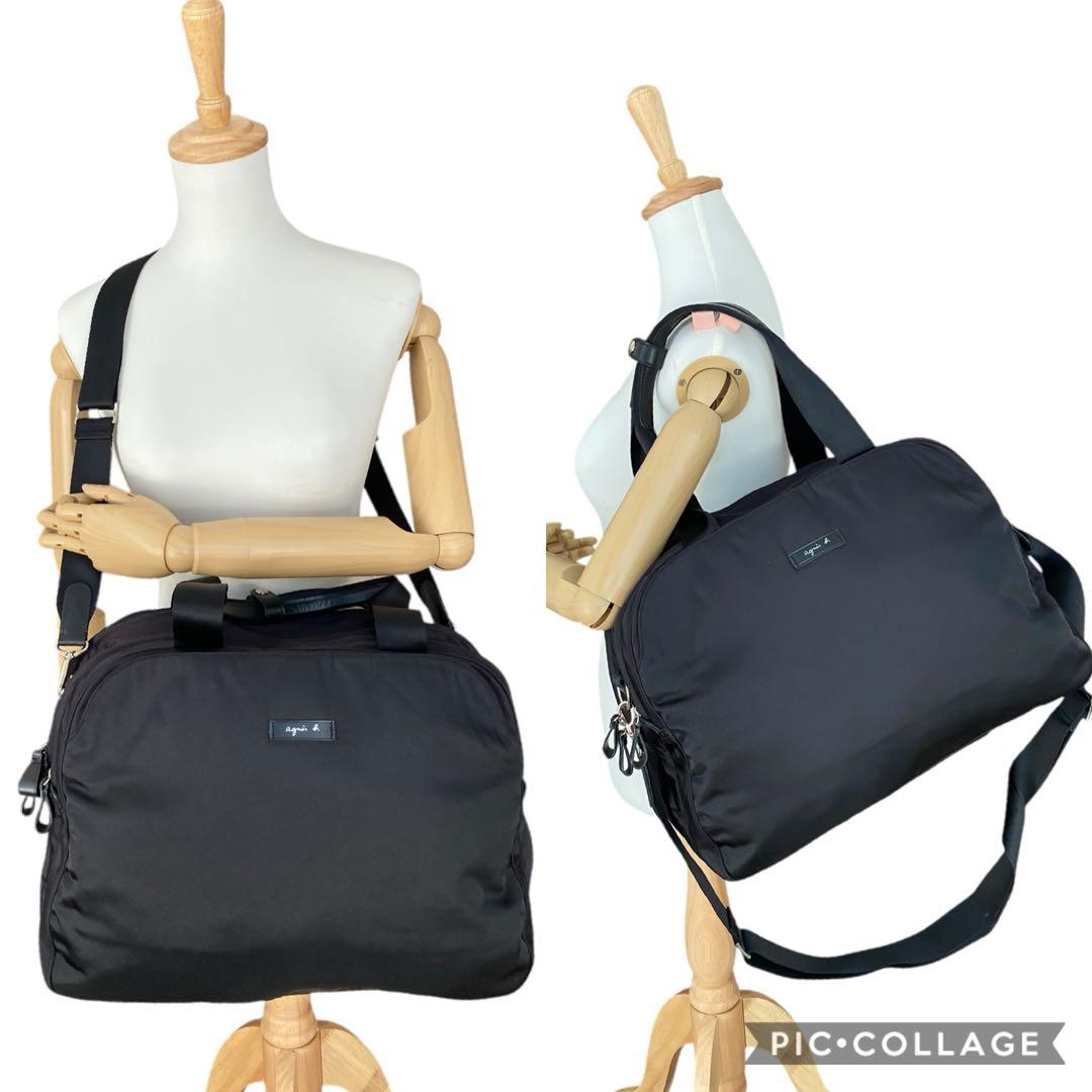 極美品　アニエスベー　2way 大容量　ボストンバッグ　ショルダーバッグ　肩がけ