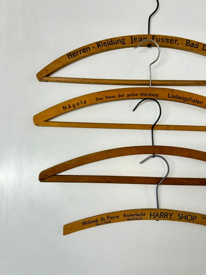 アンティーク　ビンテージ　vintage 木製　ハンガーセット　アメリカ