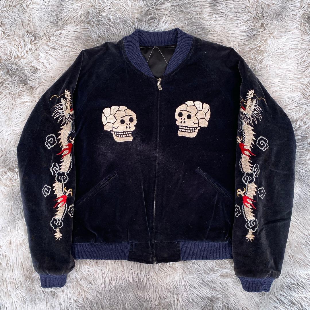 【名作】テーラー東洋 スカジャン M品番 別珍　蛇髑髏