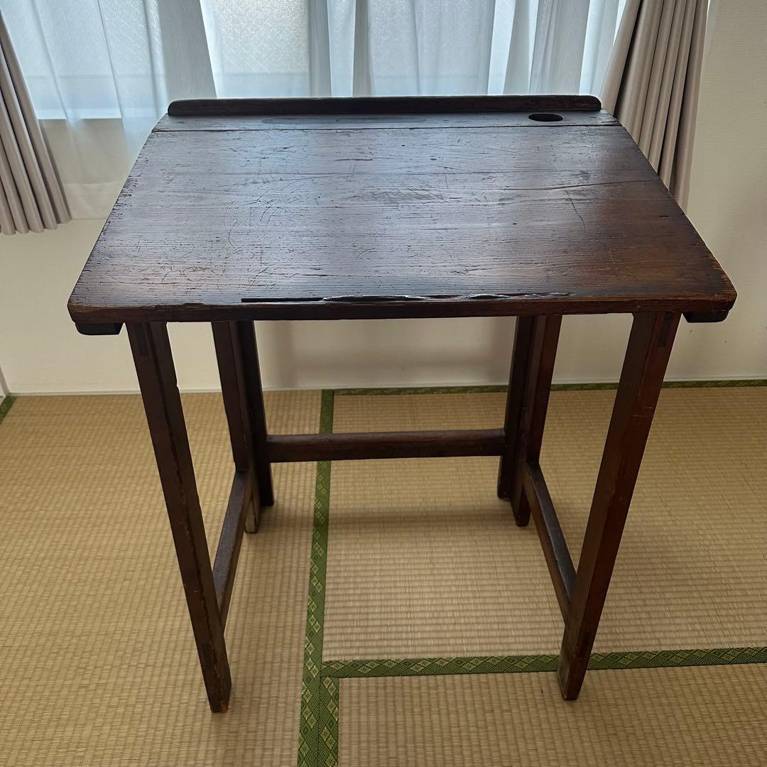 ヴィンテージ　イギリス　スクールデスク　学校机　折りたたみ