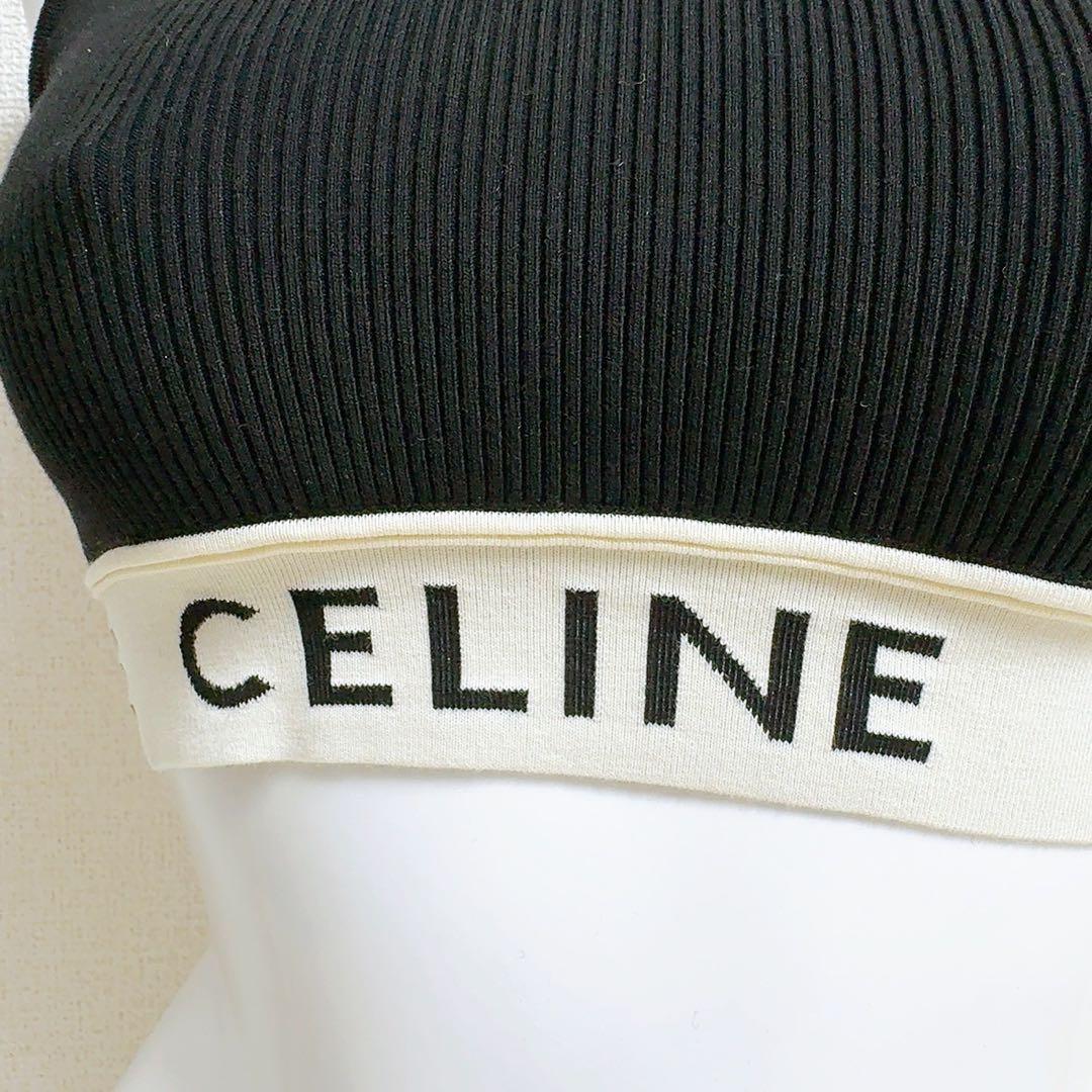 CELINE セリーヌ アスリート スポーツ ブラ タンクトップ ブラック XS