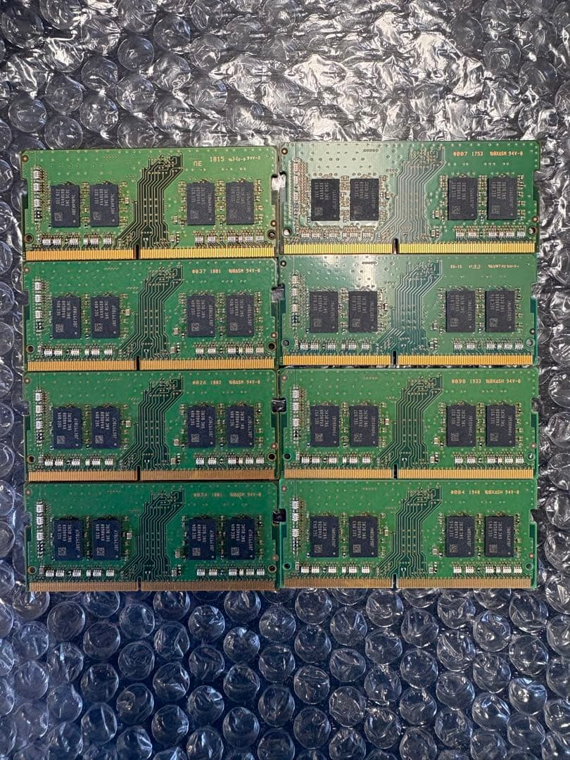 SAMSUNG ノート用メモリ DDR4-2400T 8GBx8本セット