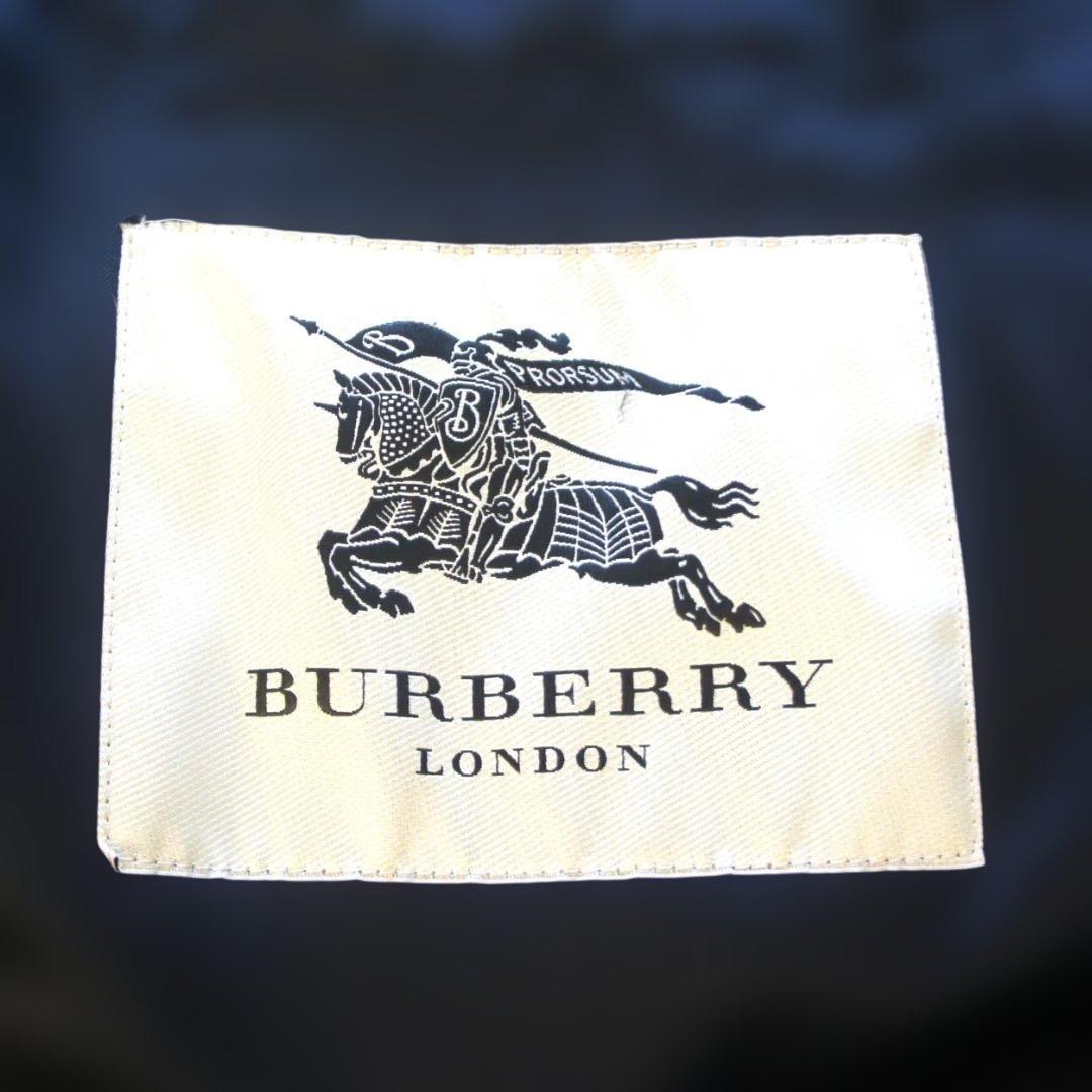 1-503.バーバリーロンドン トレンチコートブラック ライナー メンズ XXL