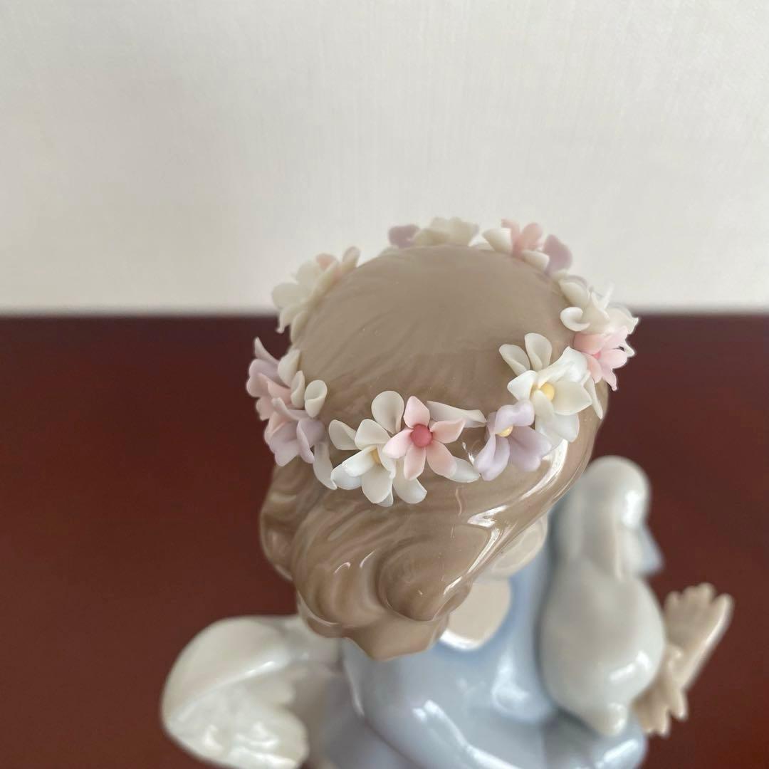 LLADRO リヤドロ 『 天使の宝もの 』うさぎを抱いた天使 うさぎ 天使