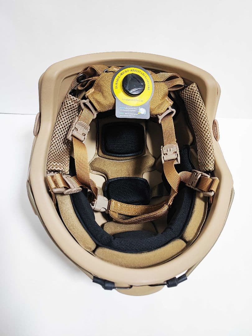 JJW製 NIJ レベル3A Fast 防弾ヘルメット TAN 艶有り塗装