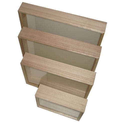 【新品】木製標本箱　30cm x 40cm x 6cm
