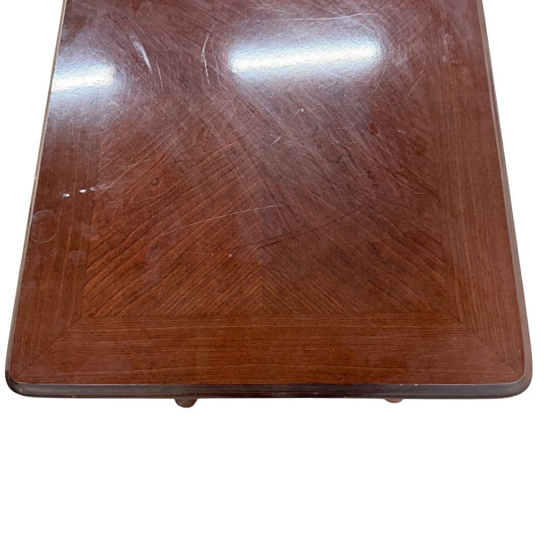 アンティーク調 猫脚 サイドテーブル 引き出し付