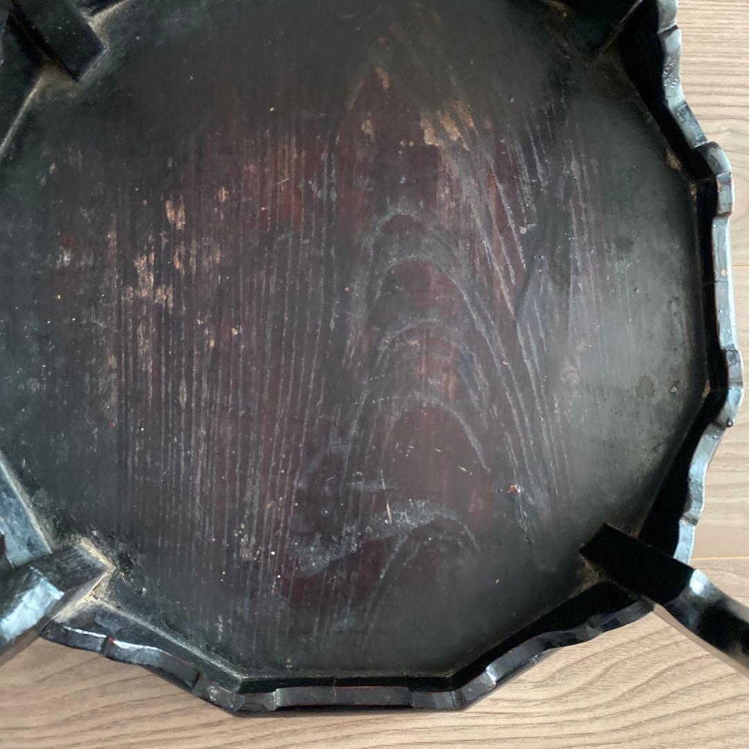 アンティーク骨董　李朝　朝鮮家具　ソバン 小盤　お膳　虎脚　机　花台　飾り台