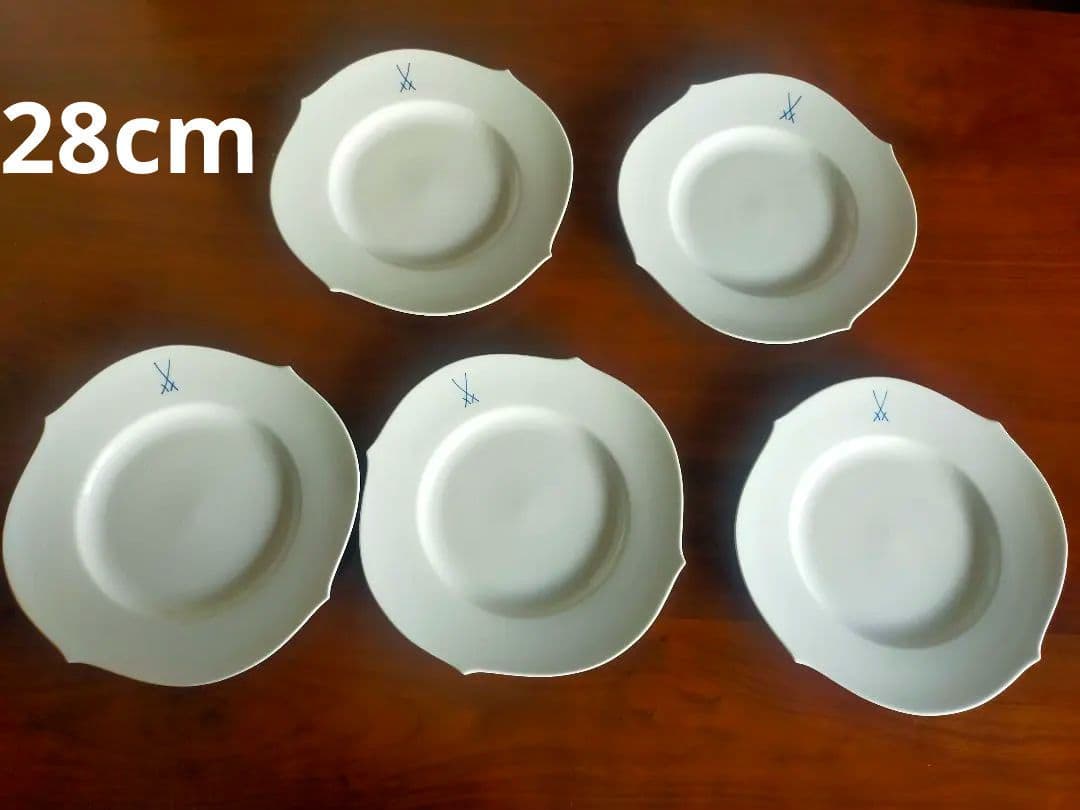 【マイセン】剣マーク　28cm ディナープレート　大皿5枚セット 13.75万円