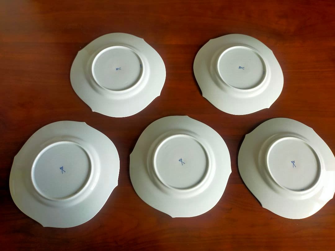 【マイセン】剣マーク　28cm ディナープレート　大皿5枚セット 13.75万円