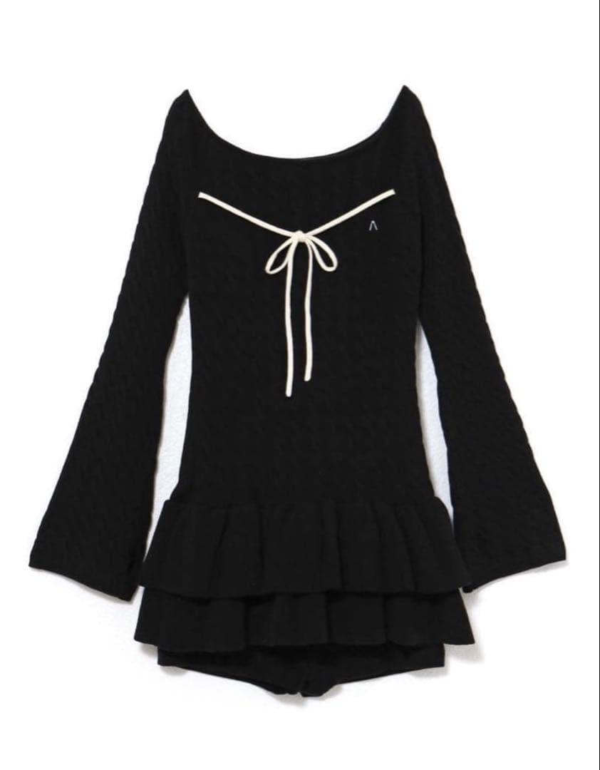 ワンピース andmary Milky frill mini dress