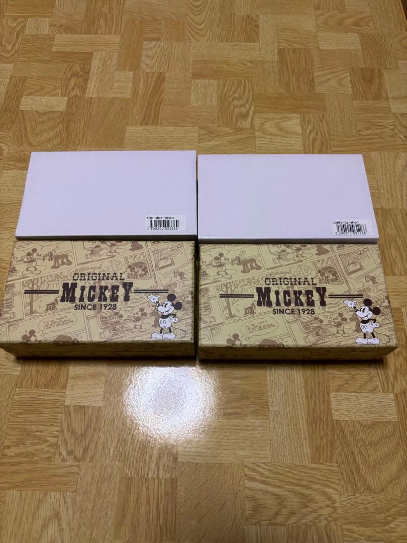 【新品電池交換済】Mickey ミニー　腕時計　ディズニー　べっこう　２本セット