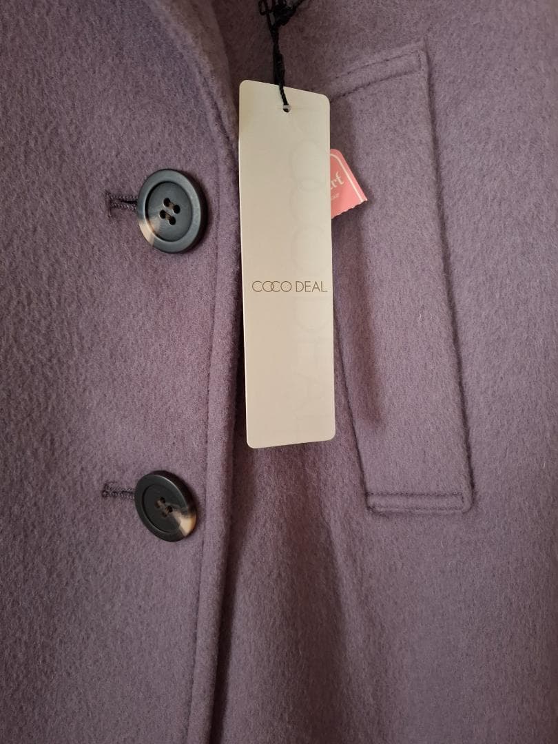 新品　ココディール ダブルブレスト ロングコート