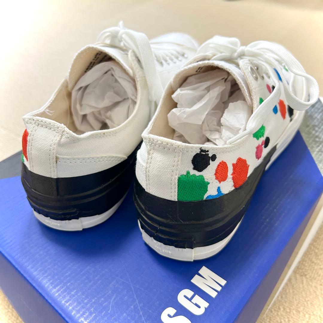 新品MSGMペンキ刺繍マルチカラースニーカー4227cmarni junya