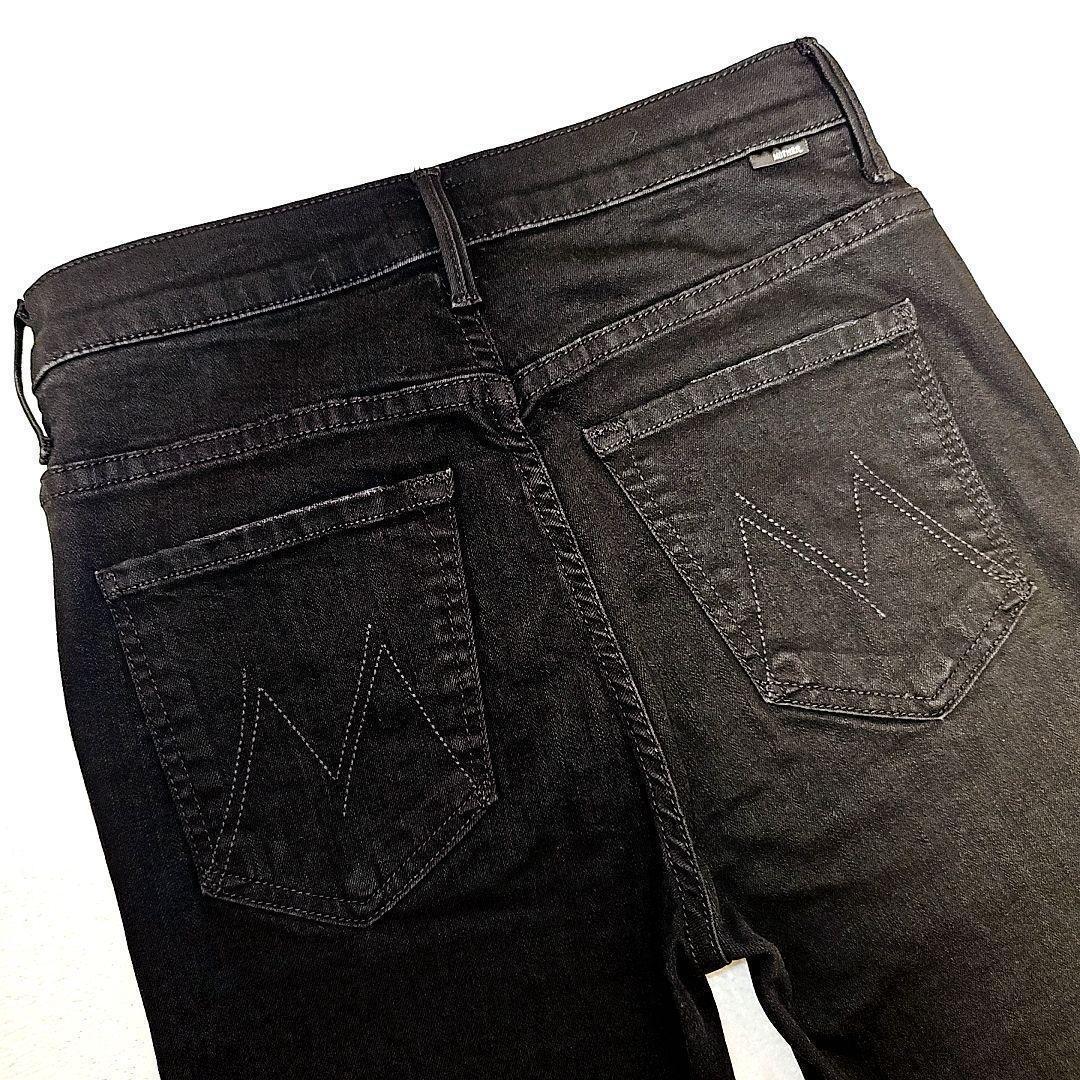 【試着のみ】ドゥーズィエムクラス マザー インサイダークロップ デニム 黒