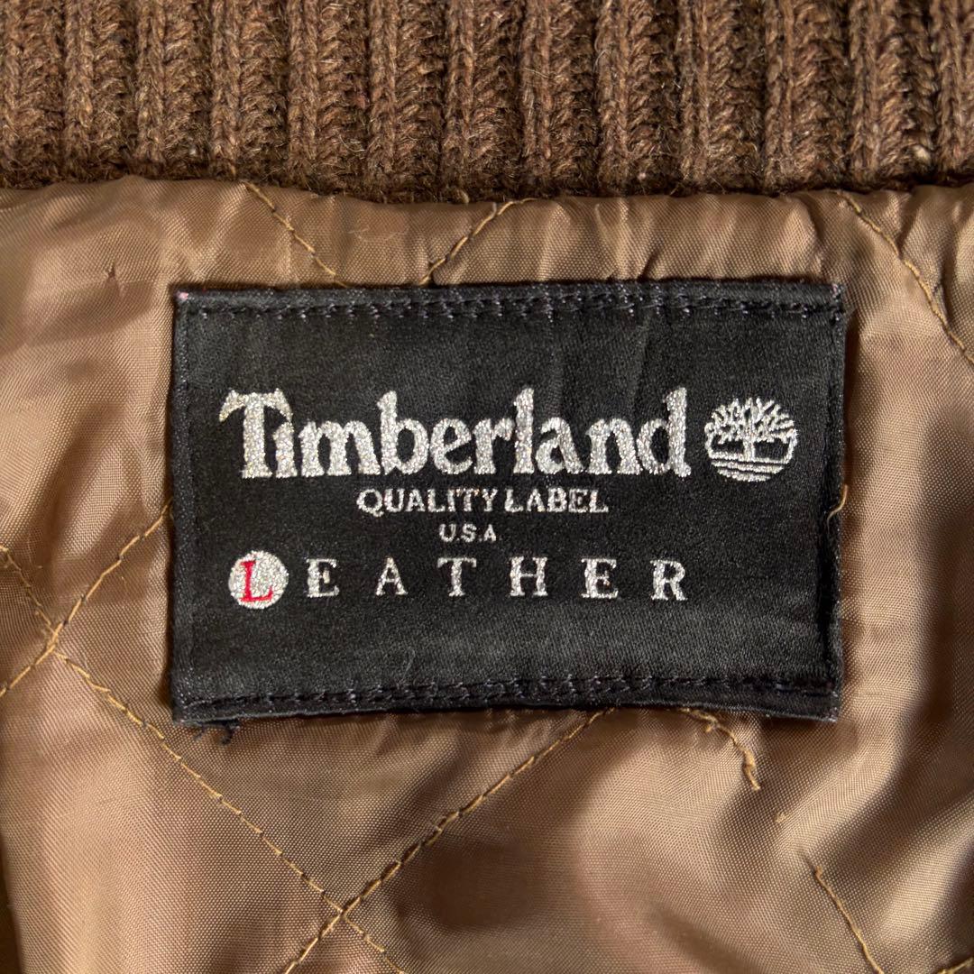 【Timberland ティンバーランド】スエードレザージャケット ニット切替え