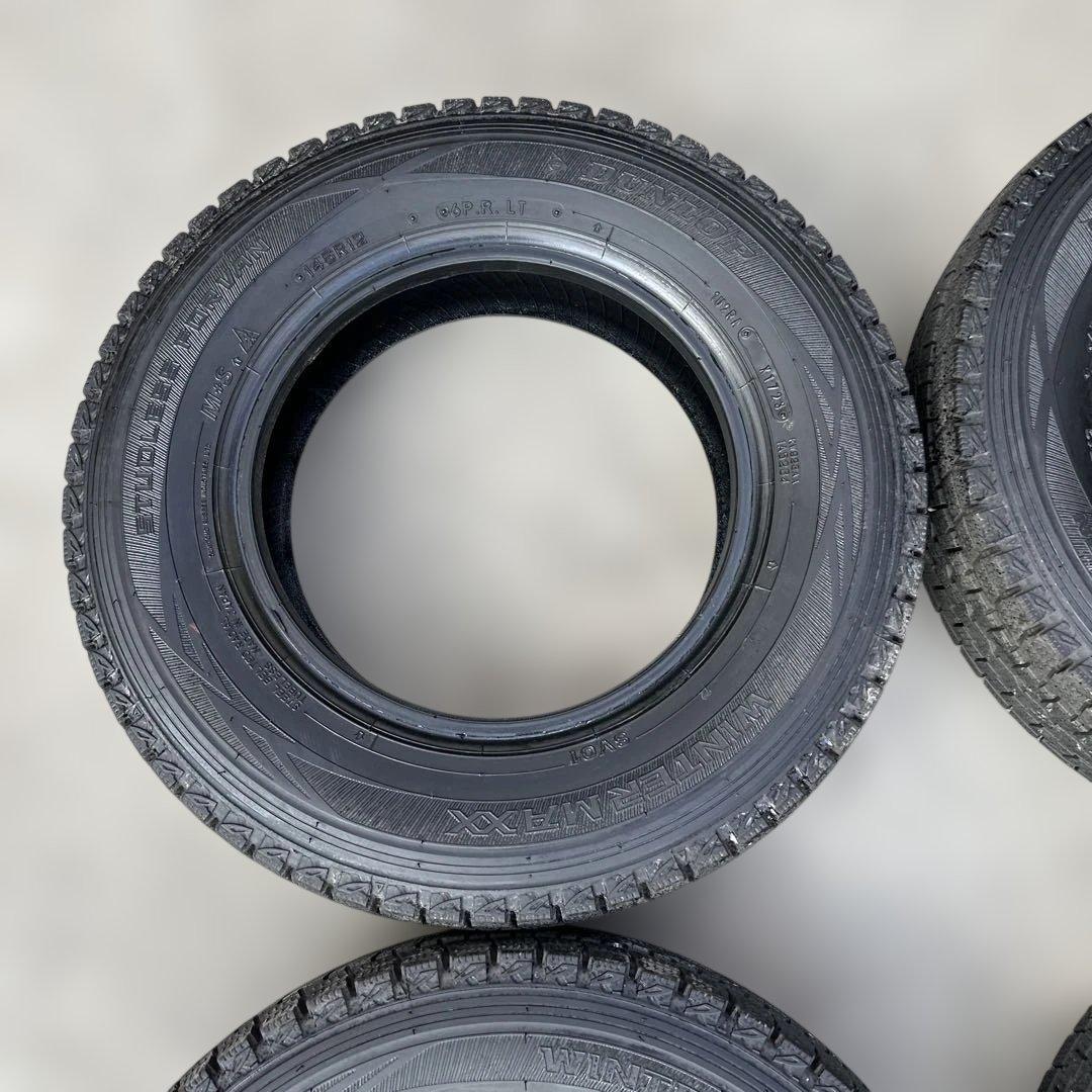 ダンロップ 145R12 冬用タイヤ 2023年 4本(0-54)