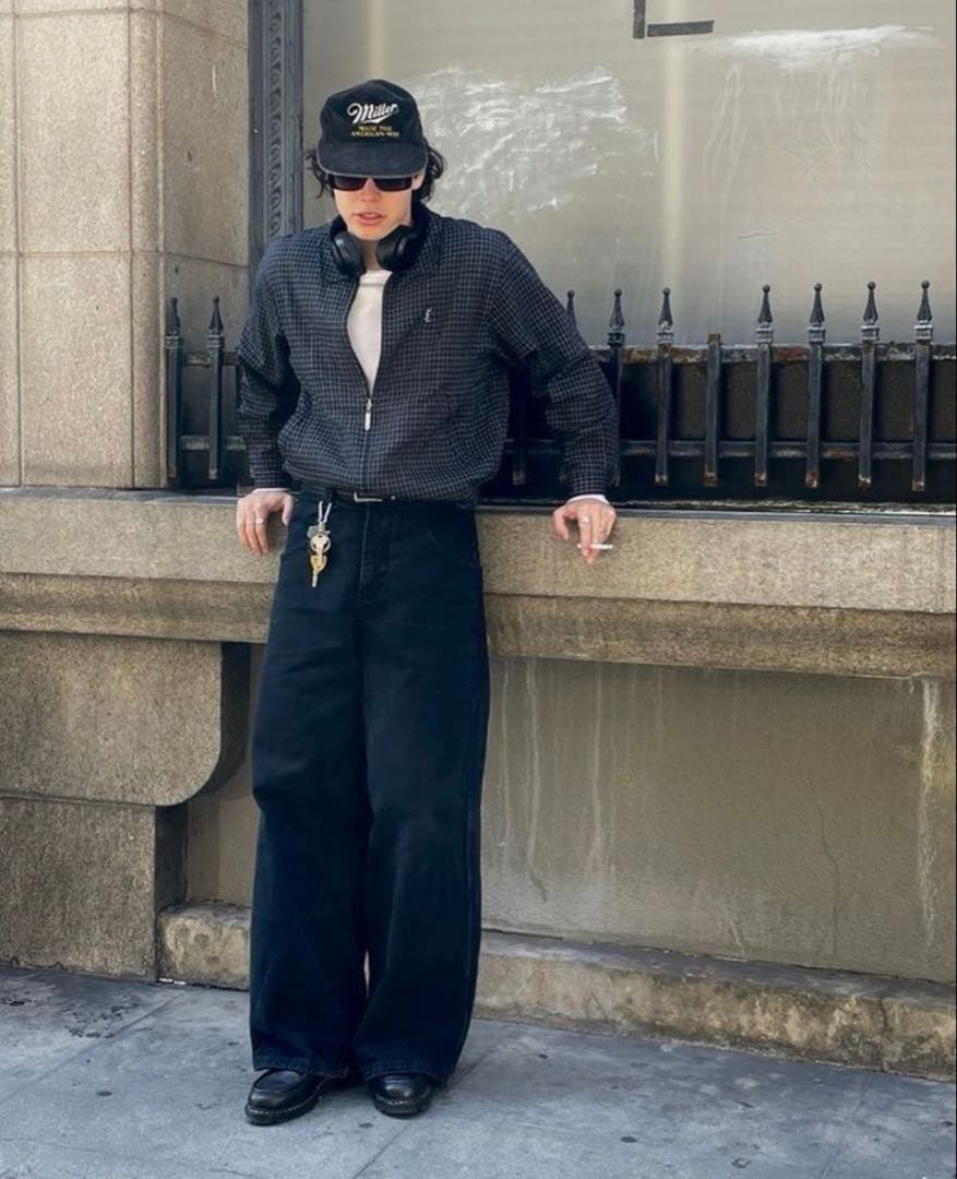 80s YVES SAINT LAURENT リバーシブルスウィングトップ