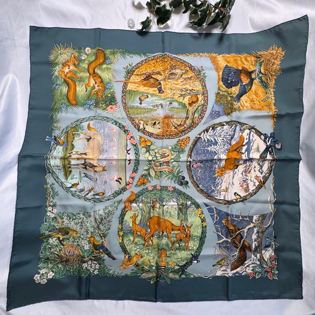 エルメス　カレ90 LES QUATRE SAISONS