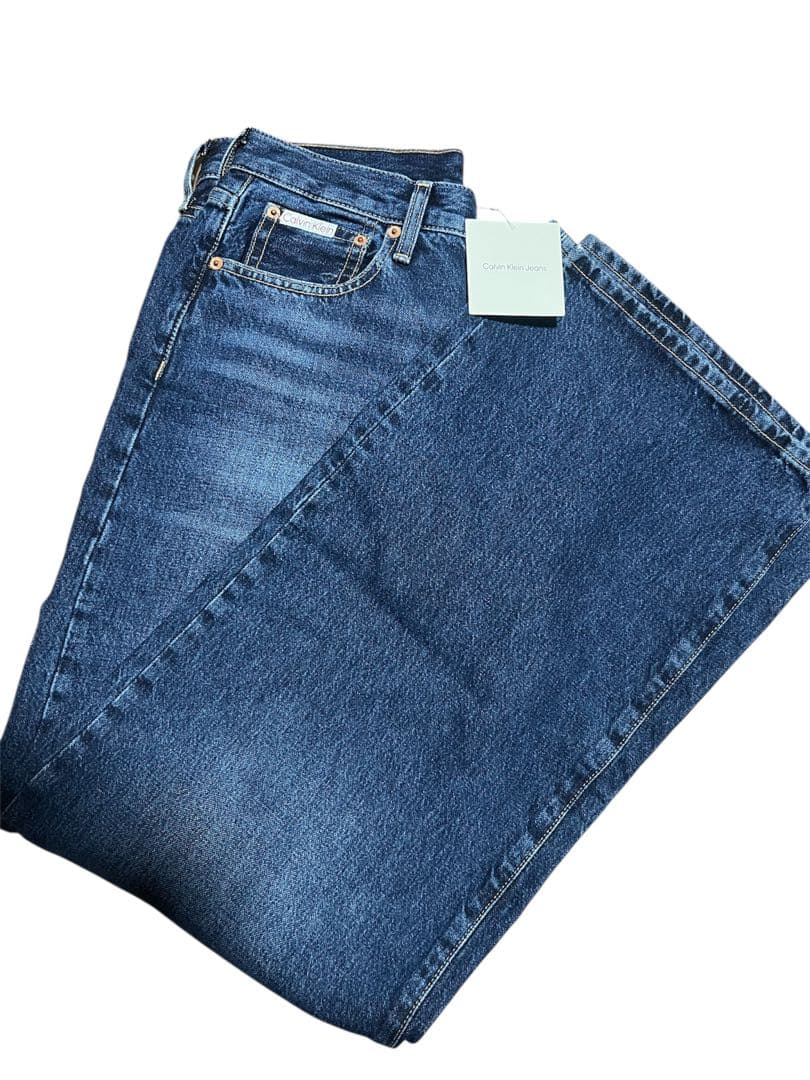 【 】新品タグ付/ワイドデニム