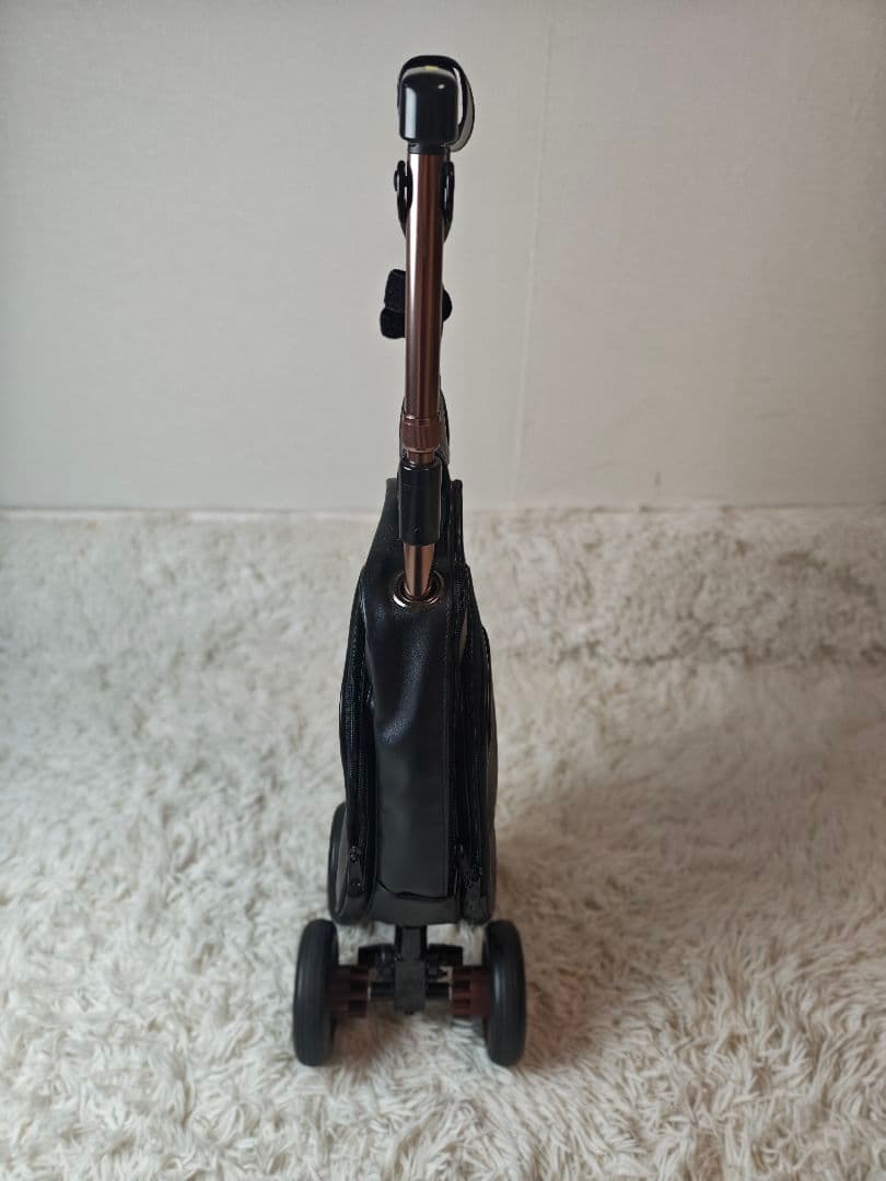 【ほぼ未使用】 キャリーステッキライト168 シルバーカー 黒　定価27280円