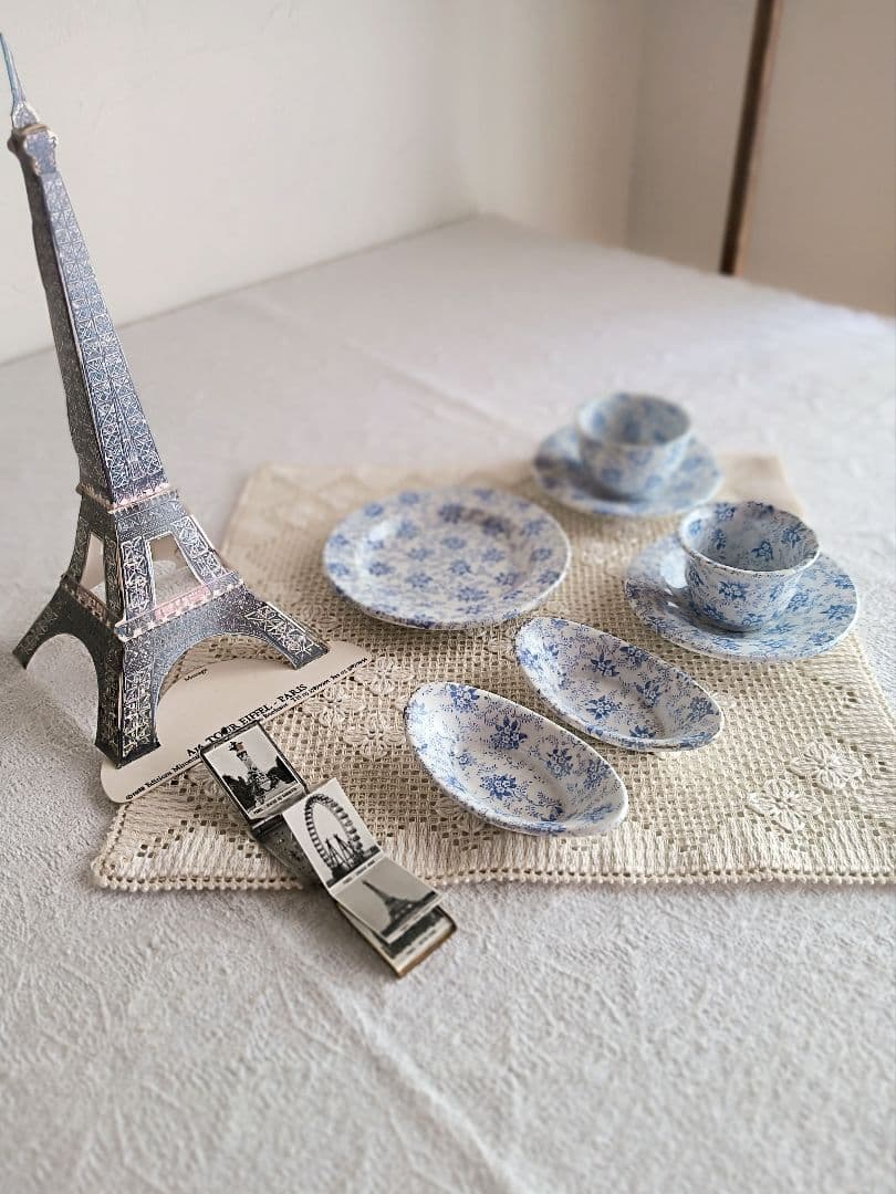 * antique mini ❀ 小さなお花柄 プレート