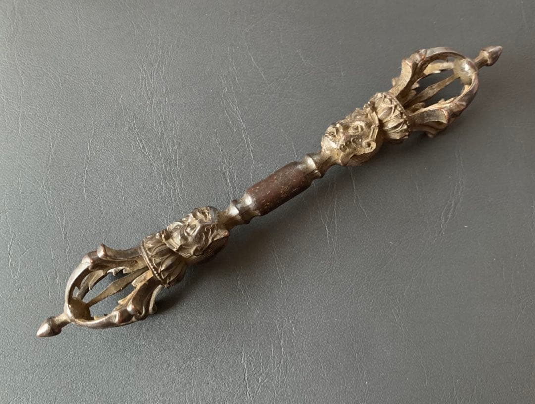 希少　金剛杵　三鈷杵　密教法具　ビンテージ　バジュラ　仏教　五鈷杵　チベット