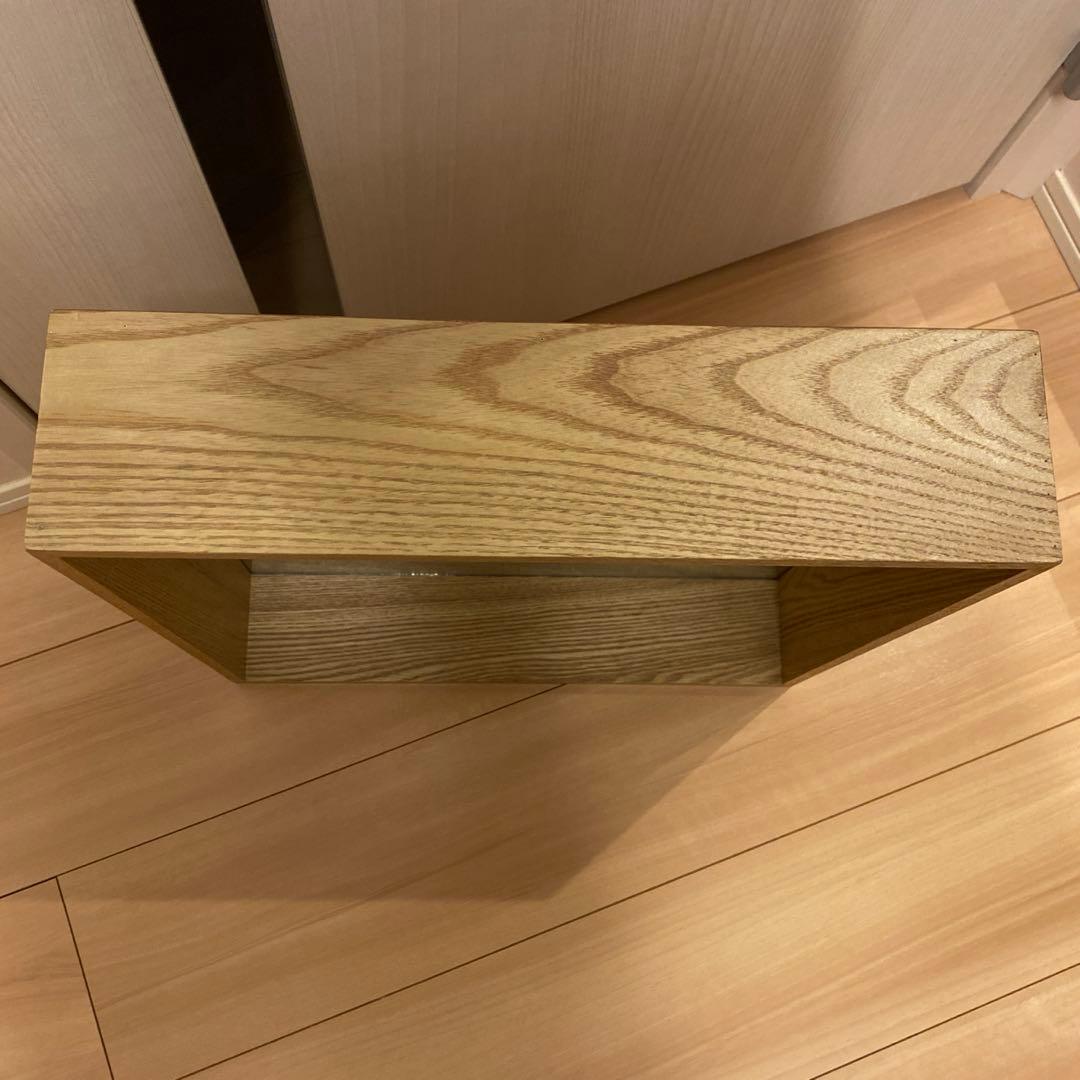 【未使用】オークボックスウォールミラー
