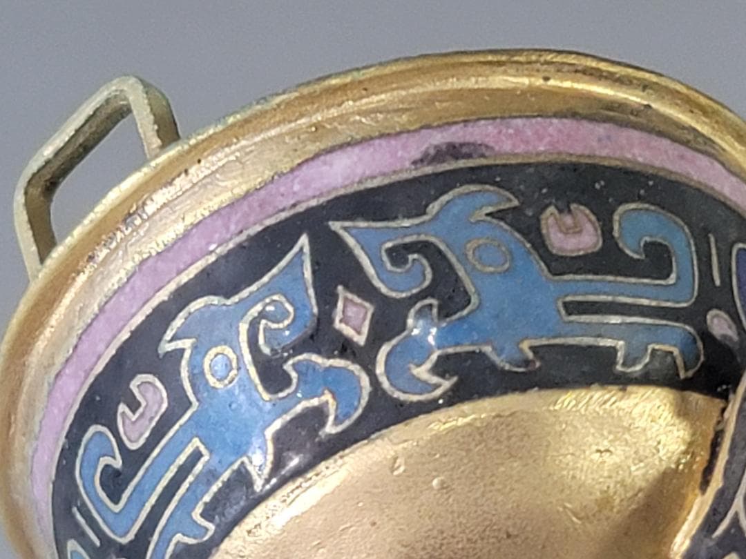 DT718 中国 七宝 香炉 六件 まとめて