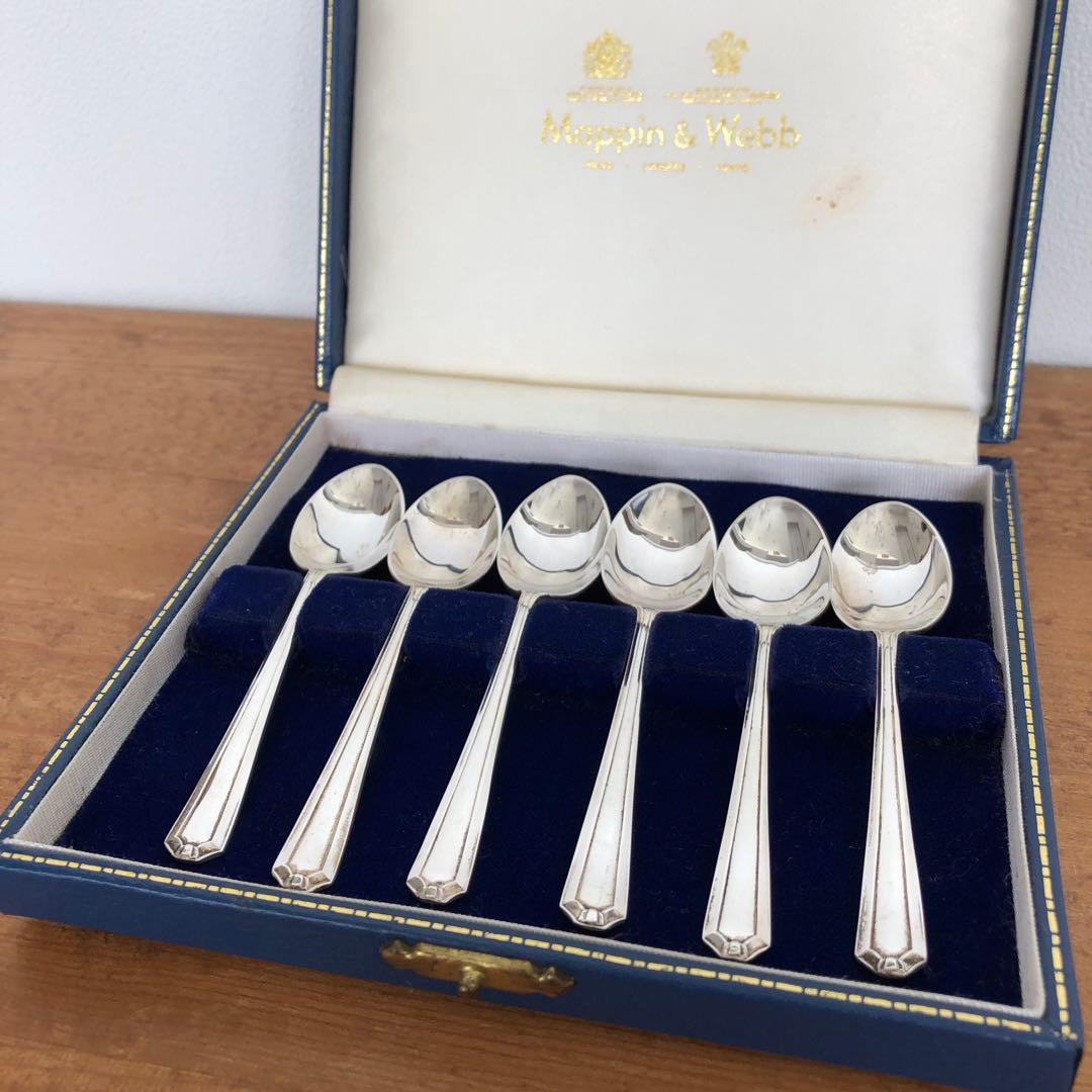 MAPPIN&WEBB 純銀　デミタススプーン6本　マッピン＆ウェッブ　シルバー