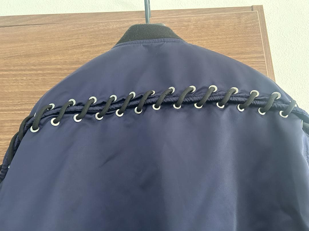 DIESEL ネイビー MA-1 ブルゾン フライトジャケット