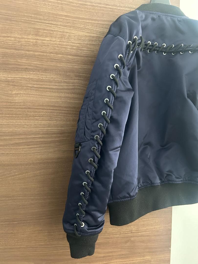 DIESEL ネイビー MA-1 ブルゾン フライトジャケット