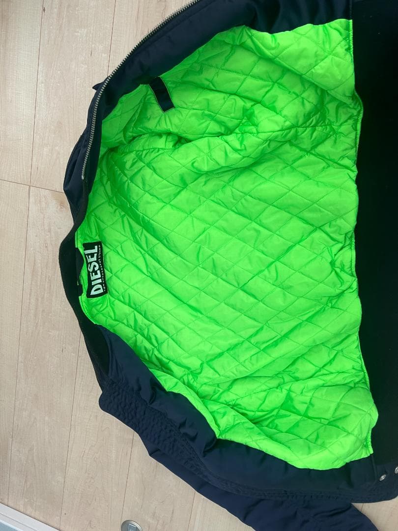 DIESEL ネイビー MA-1 ブルゾン フライトジャケット