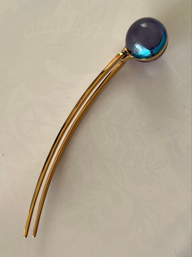 コレットマルーフ　ジェモロジーオーブヘアピン　ブルー&パープル