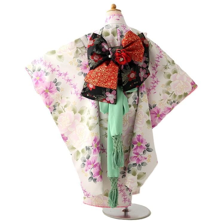 ひさかたろまん 7歳 女の子 着物 七五三　四つ身 7-053