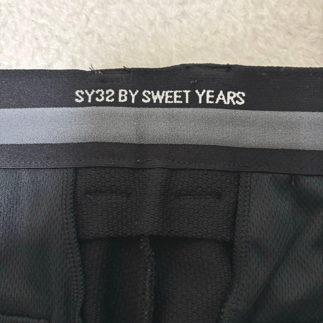SY32 ゴルフ カーゴパンツ ［ドライメッシュスエット素材］ ブラックL