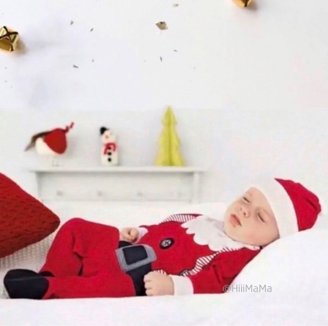 クリスマス エルフ ロンパース 帽子 Xmas サンタ トナカイ 着ぐるみ