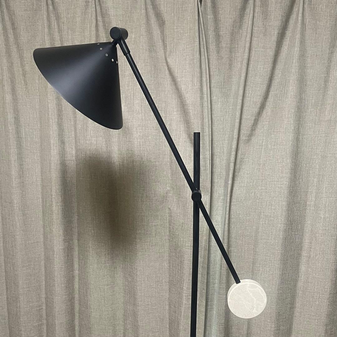 Steel × Marble コンテンポラリー フロアライト